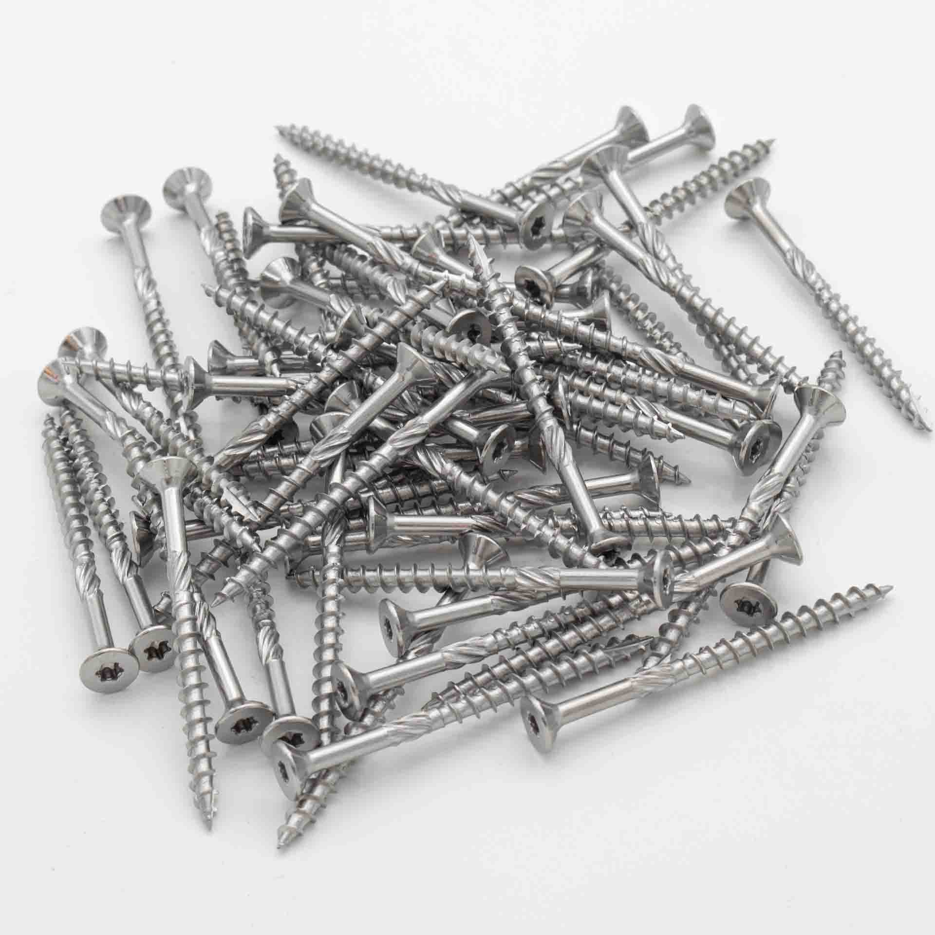 Edelstahlschrauben (100 Stück, 4,5x60mm, TX) für Staketenzaun-Befestigung